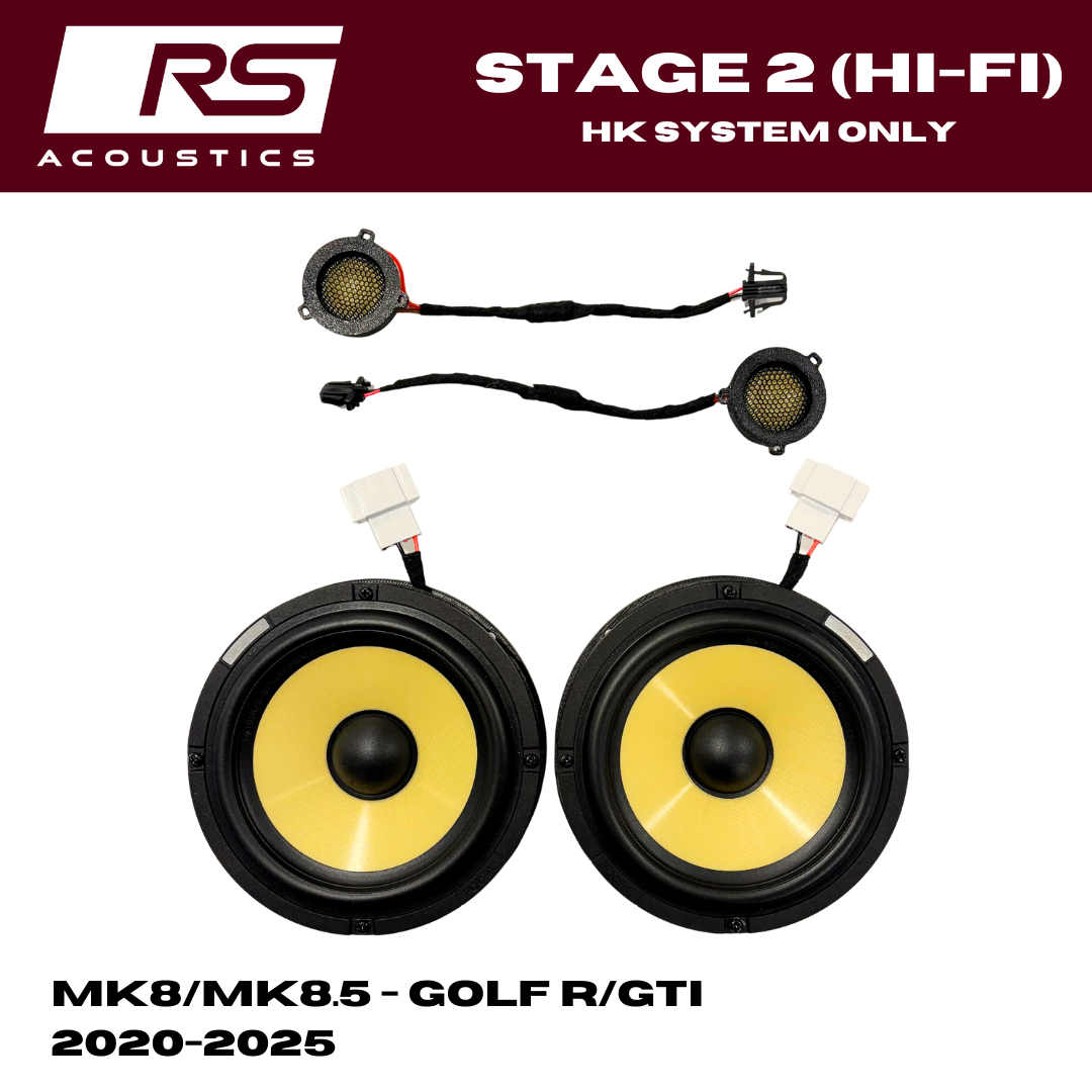 STAGE 2 (HI-FI) - MK8 Golf R/GTI (Harman Kardon Rear Door Kit)