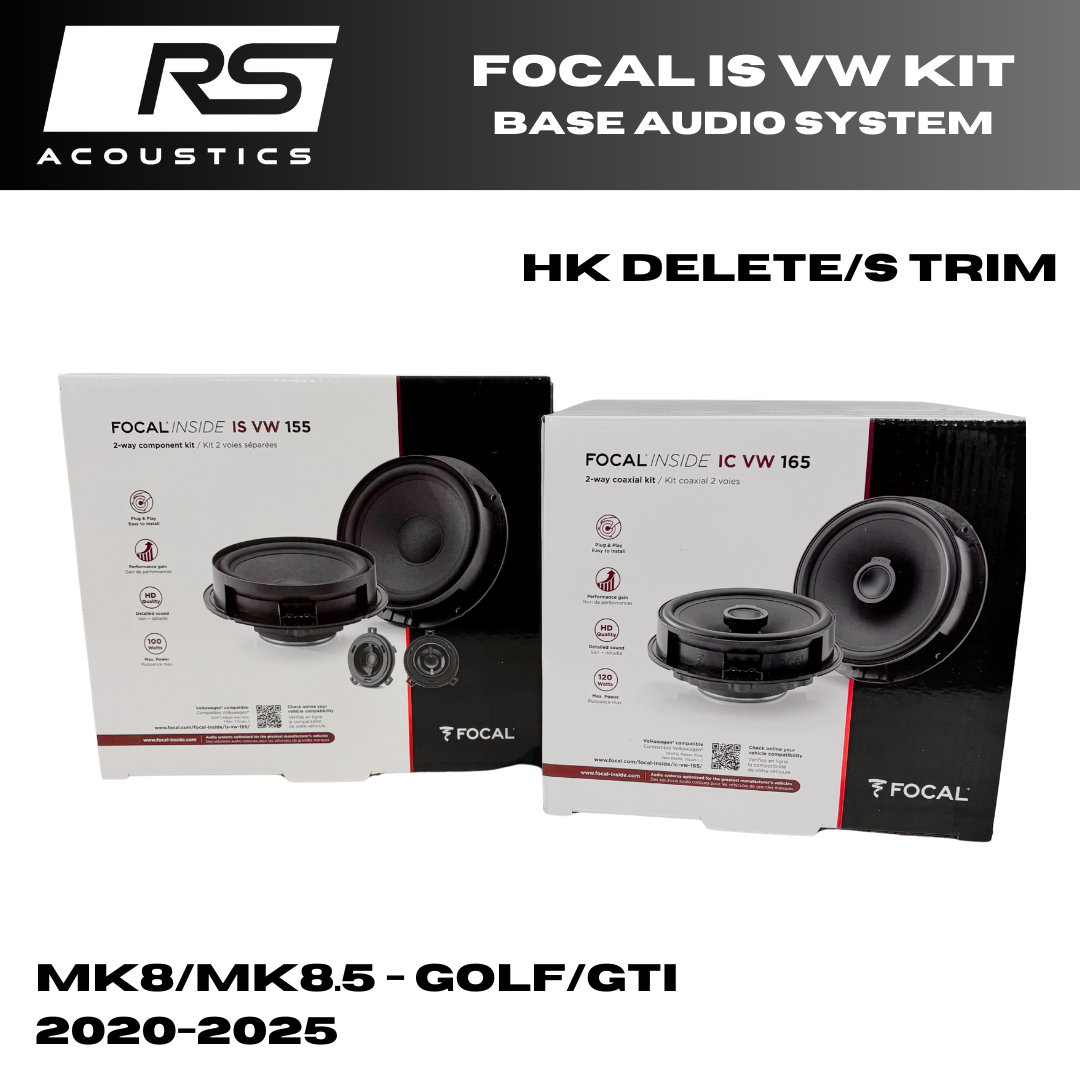 Focal ISVW Kit (Front & Rear Package) - MK8 Golf/GTI Base Audio System