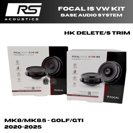 Focal ISVW Kit (Front & Rear Package) - MK8 Golf/GTI Base Audio System